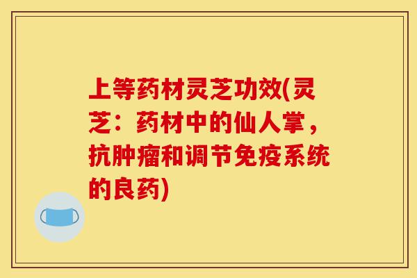 上等药材灵芝功效(灵芝:药材中的仙人掌,抗肿瘤和调节免疫系统的良药)-第1张图片-灵芝之家 上等药材灵芝功效(灵芝:药材中的仙人掌,抗肿瘤和调节免疫系统的良药)-第1张图片-灵芝之家