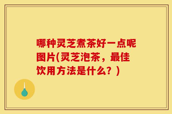 哪种灵芝煮茶好一点呢图片(灵芝泡茶,最佳饮用方法是什么?)-第1张图片-灵芝之家 哪种灵芝煮茶好一点呢图片(灵芝泡茶,最佳饮用方法是什么?)-第1张图片-灵芝之家