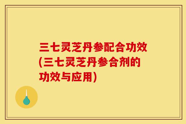 三七灵芝丹参配合功效(三七灵芝丹参合剂的功效与应用)-第1张图片-灵芝之家 三七灵芝丹参配合功效(三七灵芝丹参合剂的功效与应用)-第1张图片-灵芝之家