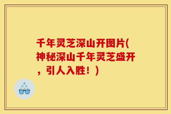 千年灵芝深山开图片(神秘深山千年灵芝盛开,引人入胜!)-第1张图片-灵芝之家 千年灵芝深山开图片(神秘深山千年灵芝盛开,引人入胜!)-第1张图片-灵芝之家