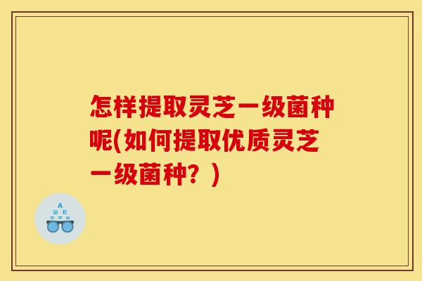 怎样提取灵芝一级菌种呢(如何提取优质灵芝一级菌种?)-第1张图片-灵芝之家 怎样提取灵芝一级菌种呢(如何提取优质灵芝一级菌种?)-第1张图片-灵芝之家