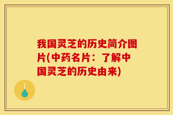 我国灵芝的历史简介图片(中药名片:了解中国灵芝的历史由来)-第1张图片-灵芝之家 我国灵芝的历史简介图片(中药名片:了解中国灵芝的历史由来)-第1张图片-灵芝之家
