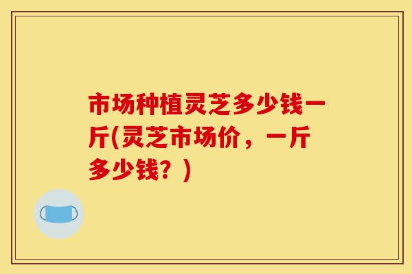 市场种植灵芝多少钱一斤(灵芝市场价,一斤多少钱?)-第1张图片-灵芝之家 市场种植灵芝多少钱一斤(灵芝市场价,一斤多少钱?)-第1张图片-灵芝之家