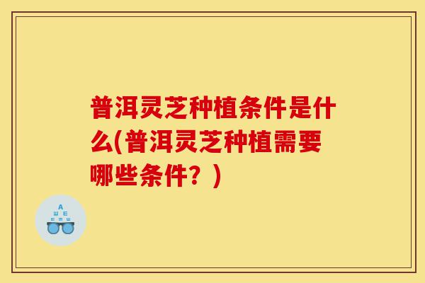 普洱灵芝种植条件是什么(普洱灵芝种植需要哪些条件?)-第1张图片-灵芝之家 普洱灵芝种植条件是什么(普洱灵芝种植需要哪些条件?)-第1张图片-灵芝之家