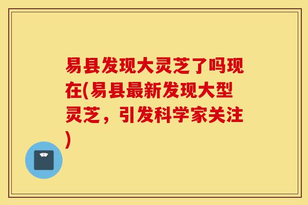 易县发现大灵芝了吗现在(易县最新发现大型灵芝,引发科学家关注)-第1张图片-灵芝之家 易县发现大灵芝了吗现在(易县最新发现大型灵芝,引发科学家关注)-第1张图片-灵芝之家