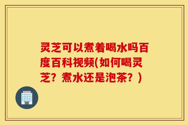 灵芝可以煮着喝水吗百度百科视频(如何喝灵芝?煮水还是泡茶?)-第1张图片-灵芝之家 灵芝可以煮着喝水吗百度百科视频(如何喝灵芝?煮水还是泡茶?)-第1张图片-灵芝之家