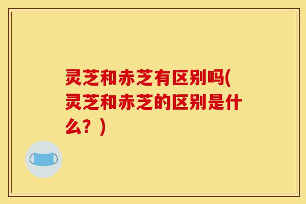 灵芝和赤芝有区别吗(灵芝和赤芝的区别是什么?)-第1张图片-灵芝之家 灵芝和赤芝有区别吗(灵芝和赤芝的区别是什么?)-第1张图片-灵芝之家