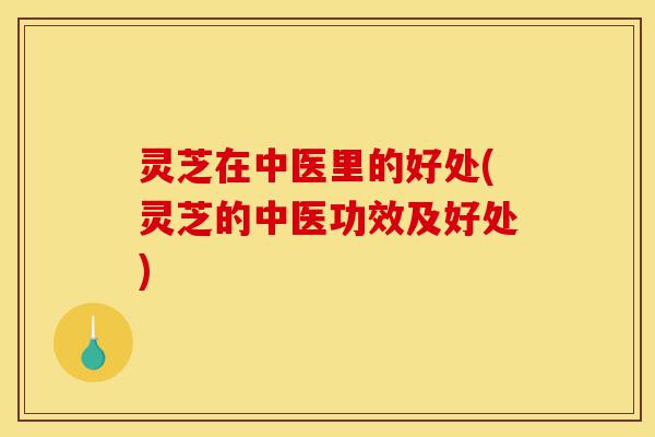 灵芝在中医里的好处(灵芝的中医功效及好处)-第1张图片-灵芝之家 灵芝在中医里的好处(灵芝的中医功效及好处)-第1张图片-灵芝之家