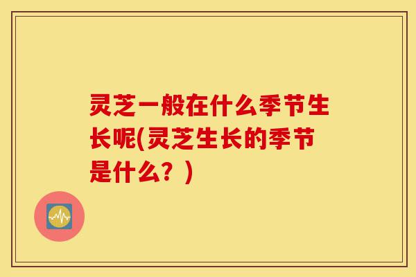 灵芝一般在什么季节生长呢(灵芝生长的季节是什么?)-第1张图片-灵芝之家 灵芝一般在什么季节生长呢(灵芝生长的季节是什么?)-第1张图片-灵芝之家