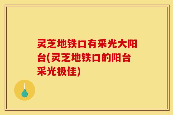 灵芝地铁口有采光大阳台(灵芝地铁口的阳台采光极佳)-第1张图片-灵芝之家