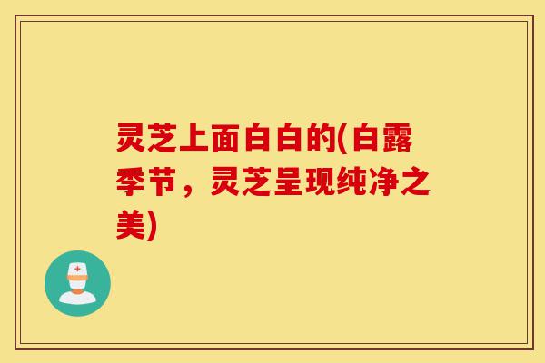 灵芝上面白白的(白露季节,灵芝呈现纯净之美)-第1张图片-灵芝之家 灵芝上面白白的(白露季节,灵芝呈现纯净之美)-第1张图片-灵芝之家
