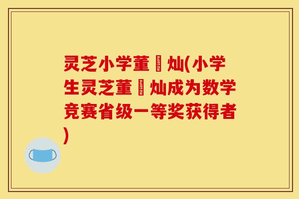 灵芝小学董祎灿(小学生灵芝董祎灿成为数学竞赛省级一等奖获得者)-第1张图片-灵芝之家