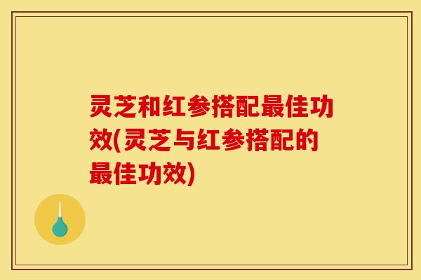 灵芝和红参搭配最佳功效(灵芝与红参搭配的最佳功效)-第1张图片-灵芝之家 灵芝和红参搭配最佳功效(灵芝与红参搭配的最佳功效)-第1张图片-灵芝之家