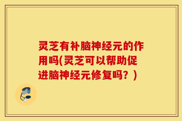 灵芝有补脑神经元的作用吗(灵芝可以帮助促进脑神经元修复吗?)-第1张图片-灵芝之家 灵芝有补脑神经元的作用吗(灵芝可以帮助促进脑神经元修复吗?)-第1张图片-灵芝之家