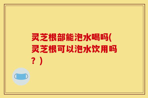 灵芝根部能泡水喝吗(灵芝根可以泡水饮用吗?)-第1张图片-灵芝之家 灵芝根部能泡水喝吗(灵芝根可以泡水饮用吗?)-第1张图片-灵芝之家