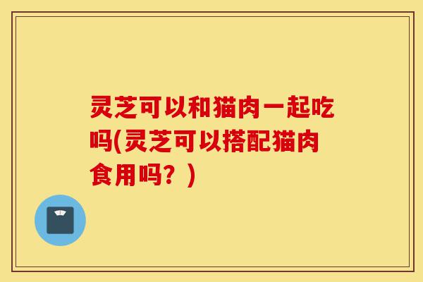 灵芝可以和猫肉一起吃吗(灵芝可以搭配猫肉食用吗?)-第1张图片-灵芝之家 灵芝可以和猫肉一起吃吗(灵芝可以搭配猫肉食用吗?)-第1张图片-灵芝之家