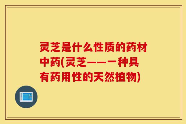 灵芝是什么性质的药材中药(灵芝——一种具有药用性的天然植物)-第1张图片-灵芝之家 灵芝是什么性质的药材中药(灵芝——一种具有药用性的天然植物)-第1张图片-灵芝之家