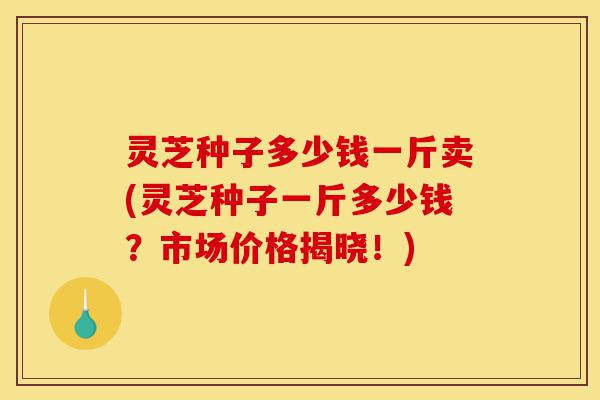 灵芝种子多少钱一斤卖(灵芝种子一斤多少钱?市场价格揭晓!)-第1张图片-灵芝之家 灵芝种子多少钱一斤卖(灵芝种子一斤多少钱?市场价格揭晓!)-第1张图片-灵芝之家
