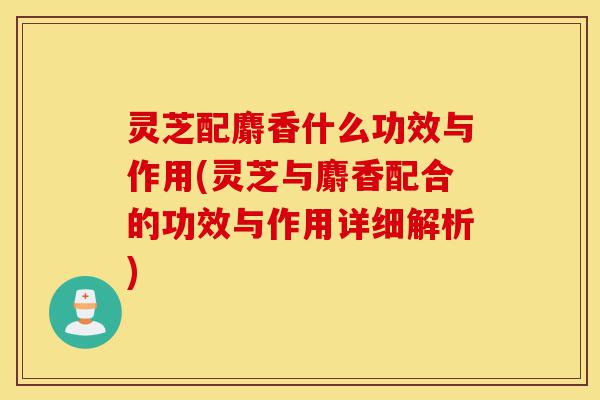 灵芝配麝香什么功效与作用(灵芝与麝香配合的功效与作用详细解析)-第1张图片-灵芝之家 灵芝配麝香什么功效与作用(灵芝与麝香配合的功效与作用详细解析)-第1张图片-灵芝之家
