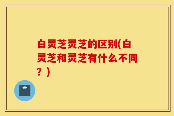 白灵芝灵芝的区别(白灵芝和灵芝有什么不同?)-第1张图片-灵芝之家 白灵芝灵芝的区别(白灵芝和灵芝有什么不同?)-第1张图片-灵芝之家