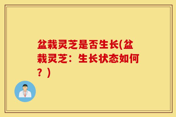 盆栽灵芝是否生长(盆栽灵芝:生长状态如何?)-第1张图片-灵芝之家 盆栽灵芝是否生长(盆栽灵芝:生长状态如何?)-第1张图片-灵芝之家