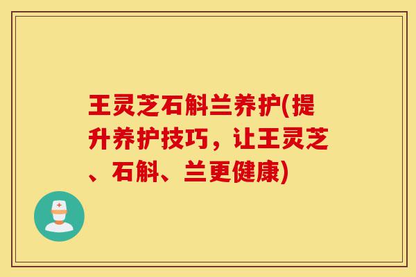 王灵芝石斛兰养护(提升养护技巧,让王灵芝、石斛、兰更健康)-第1张图片-灵芝之家 王灵芝石斛兰养护(提升养护技巧,让王灵芝、石斛、兰更健康)-第1张图片-灵芝之家