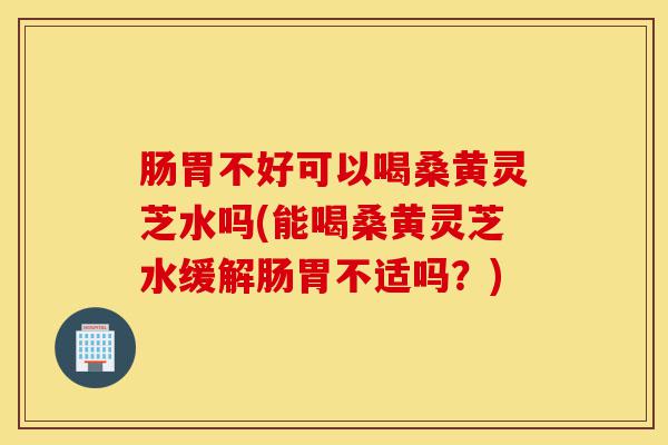 肠胃不好可以喝桑黄灵芝水吗(能喝桑黄灵芝水缓解肠胃不适吗？)-第1张图片-灵芝之家