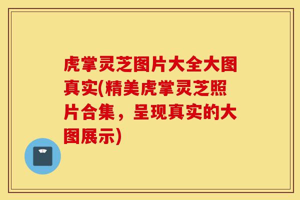 虎掌灵芝图片大全大图真实(精美虎掌灵芝照片合集，呈现真实的大图展示)-第1张图片-灵芝之家