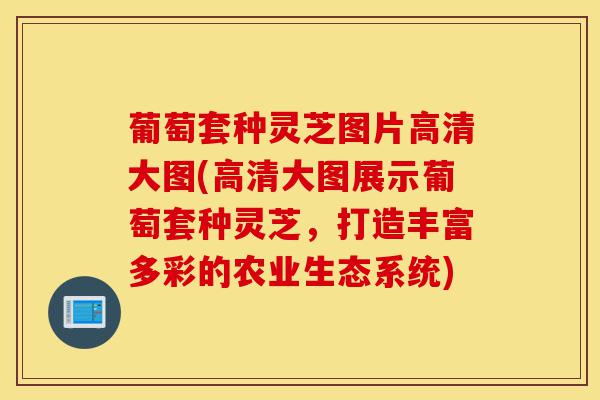 葡萄套种灵芝图片高清大图(高清大图展示葡萄套种灵芝,打造丰富多彩的农业生态系统)-第1张图片-灵芝之家 葡萄套种灵芝图片高清大图(高清大图展示葡萄套种灵芝,打造丰富多彩的农业生态系统)-第1张图片-灵芝之家