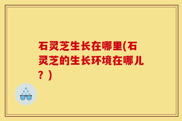 石灵芝生长在哪里(石灵芝的生长环境在哪儿？)-第1张图片-灵芝之家