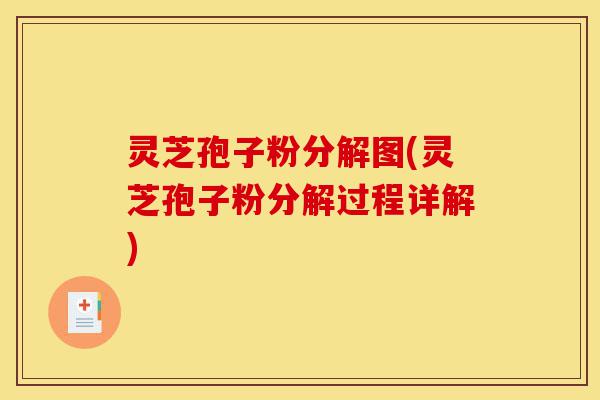 灵芝孢子粉分解图(灵芝孢子粉分解过程详解)-第1张图片-灵芝之家 灵芝孢子粉分解图(灵芝孢子粉分解过程详解)-第1张图片-灵芝之家