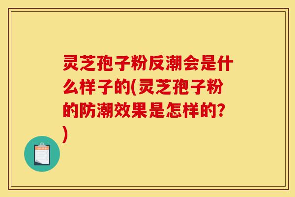 灵芝孢子粉反潮会是什么样子的(灵芝孢子粉的防潮效果是怎样的?)-第1张图片-灵芝之家 灵芝孢子粉反潮会是什么样子的(灵芝孢子粉的防潮效果是怎样的?)-第1张图片-灵芝之家