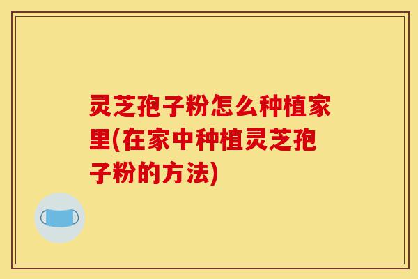 灵芝孢子粉怎么种植家里(在家中种植灵芝孢子粉的方法)-第1张图片-灵芝之家 灵芝孢子粉怎么种植家里(在家中种植灵芝孢子粉的方法)-第1张图片-灵芝之家