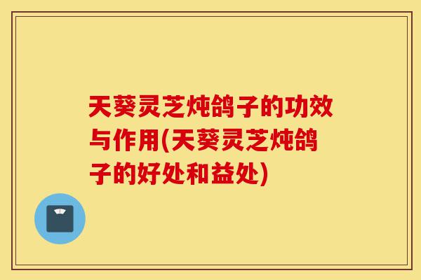 天葵灵芝炖鸽子的功效与作用(天葵灵芝炖鸽子的好处和益处)-第1张图片-灵芝之家 天葵灵芝炖鸽子的功效与作用(天葵灵芝炖鸽子的好处和益处)-第1张图片-灵芝之家