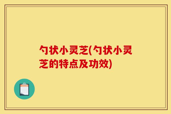勺状小灵芝(勺状小灵芝的特点及功效)-第1张图片-灵芝之家 勺状小灵芝(勺状小灵芝的特点及功效)-第1张图片-灵芝之家
