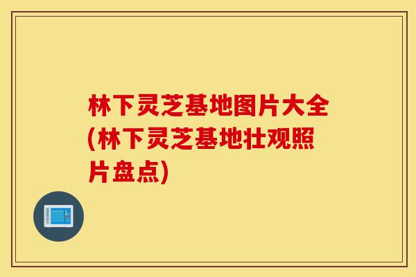 林下灵芝基地图片大全(林下灵芝基地壮观照片盘点)-第1张图片-灵芝之家