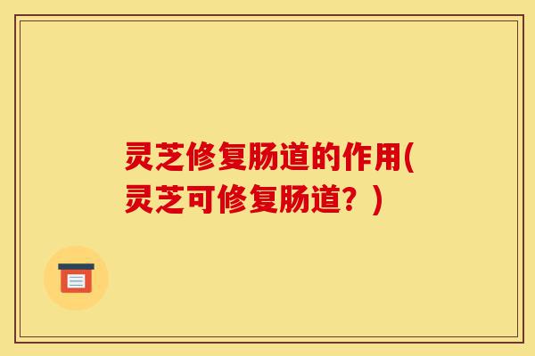 灵芝修复肠道的作用(灵芝可修复肠道?)-第1张图片-灵芝之家 灵芝修复肠道的作用(灵芝可修复肠道?)-第1张图片-灵芝之家
