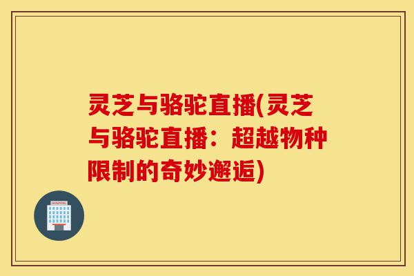 灵芝与骆驼直播(灵芝与骆驼直播：超越物种限制的奇妙邂逅)-第1张图片-灵芝之家