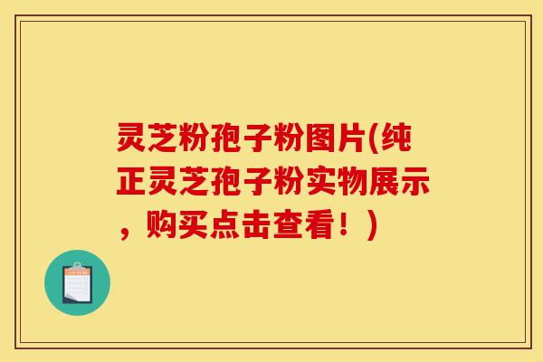 灵芝粉孢子粉图片(纯正灵芝孢子粉实物展示，购买点击查看！)-第1张图片-灵芝之家