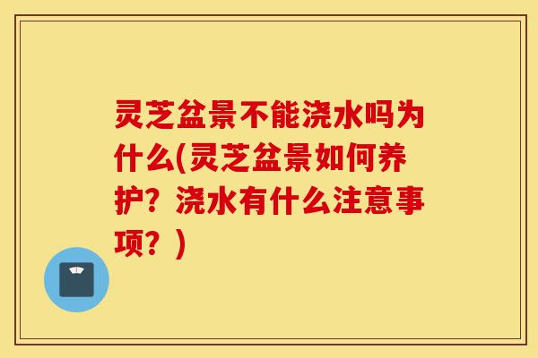 灵芝盆景不能浇水吗为什么(灵芝盆景如何养护?浇水有什么注意事项?)-第1张图片-灵芝之家 灵芝盆景不能浇水吗为什么(灵芝盆景如何养护?浇水有什么注意事项?)-第1张图片-灵芝之家