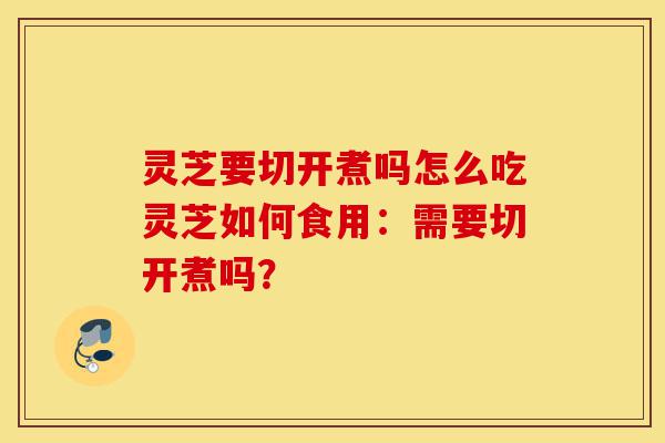 灵芝要切开煮吗怎么吃灵芝如何食用：需要切开煮吗？-第1张图片-灵芝之家