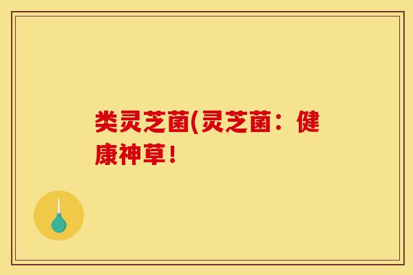 类灵芝菌(灵芝菌:健康神草!-第1张图片-灵芝之家 类灵芝菌(灵芝菌:健康神草!-第1张图片-灵芝之家