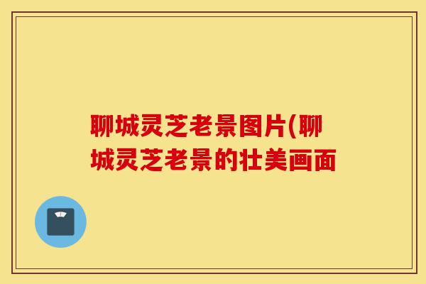 聊城灵芝老景图片(聊城灵芝老景的壮美画面-第1张图片-灵芝之家 聊城灵芝老景图片(聊城灵芝老景的壮美画面-第1张图片-灵芝之家