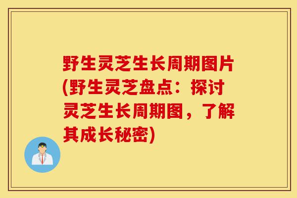 野生灵芝生长周期图片(野生灵芝盘点:探讨灵芝生长周期图,了解其成长秘密)-第1张图片-灵芝之家 野生灵芝生长周期图片(野生灵芝盘点:探讨灵芝生长周期图,了解其成长秘密)-第1张图片-灵芝之家