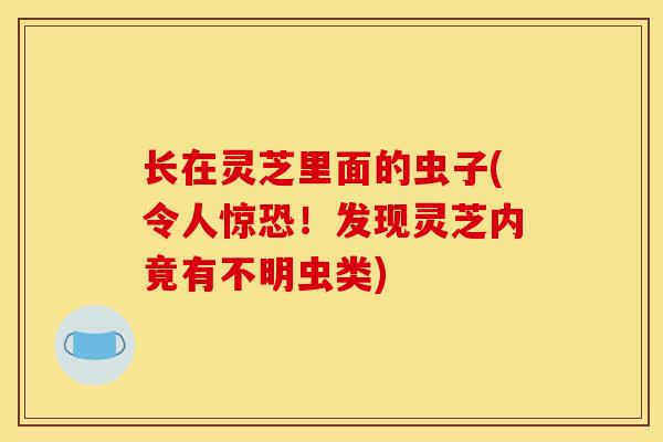长在灵芝里面的虫子(令人惊恐!发现灵芝内竟有不明虫类)-第1张图片-灵芝之家 长在灵芝里面的虫子(令人惊恐!发现灵芝内竟有不明虫类)-第1张图片-灵芝之家