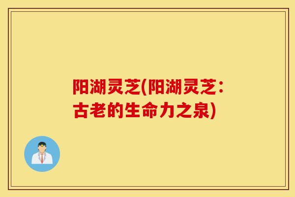 阳湖灵芝(阳湖灵芝：古老的生命力之泉)-第1张图片-灵芝之家