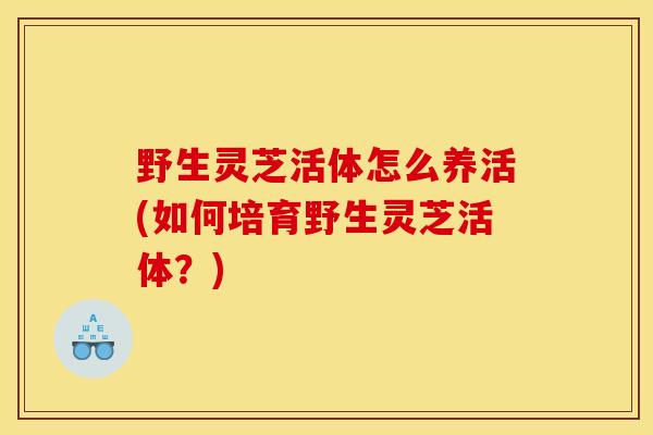 野生灵芝活体怎么养活(如何培育野生灵芝活体?)-第1张图片-灵芝之家 野生灵芝活体怎么养活(如何培育野生灵芝活体?)-第1张图片-灵芝之家