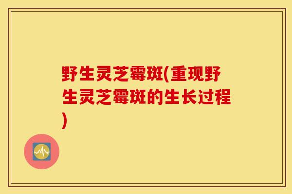 野生灵芝霉斑(重现野生灵芝霉斑的生长过程)-第1张图片-灵芝之家 野生灵芝霉斑(重现野生灵芝霉斑的生长过程)-第1张图片-灵芝之家