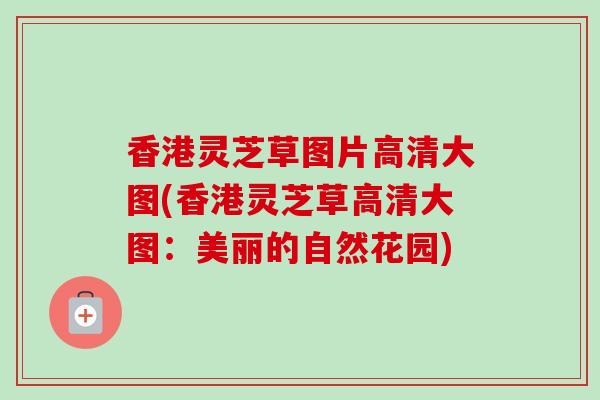 香港灵芝草图片高清大图(香港灵芝草高清大图:美丽的自然花园)-第1张图片-灵芝之家 香港灵芝草图片高清大图(香港灵芝草高清大图:美丽的自然花园)-第1张图片-灵芝之家