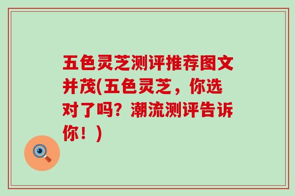 五色灵芝测评推荐图文并茂(五色灵芝,你选对了吗?潮流测评告诉你!)-第1张图片-灵芝之家 五色灵芝测评推荐图文并茂(五色灵芝,你选对了吗?潮流测评告诉你!)-第1张图片-灵芝之家